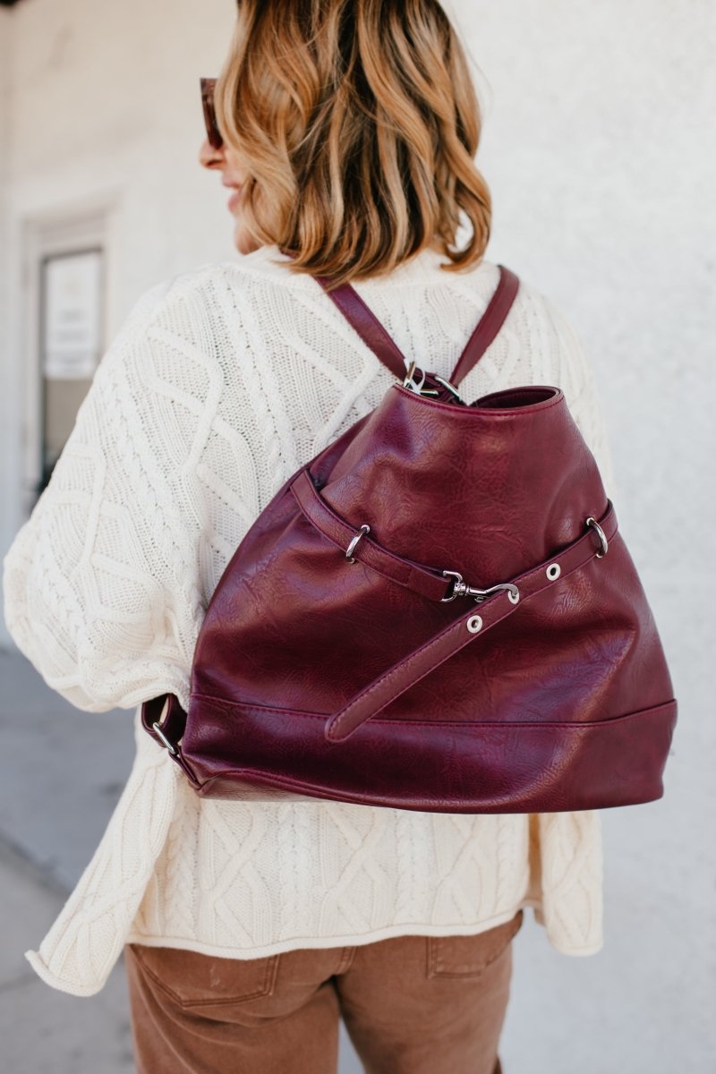 BLACK FRIDAY DEAL: The Essential Bag In Burgundy - Macoma Boutique310 Accessories/Jewelry