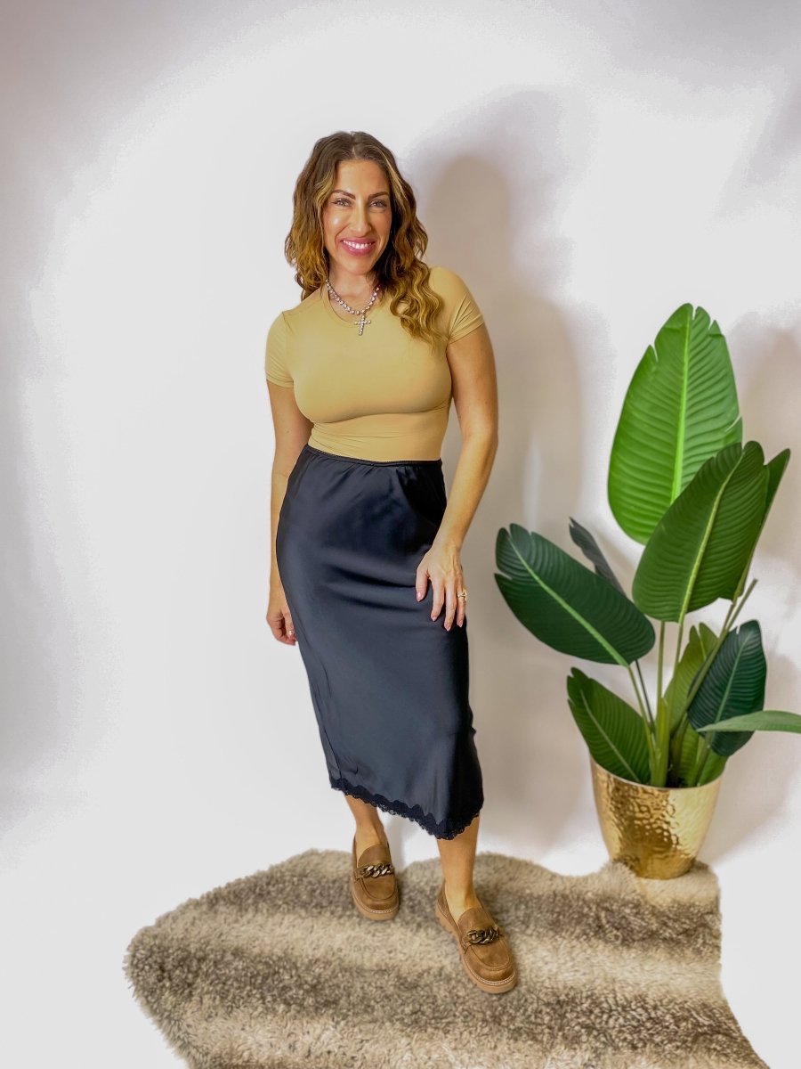 BLACK FRIDAY DEAL: The Icon Satin Skirt - Macoma Boutique200 Skirts
