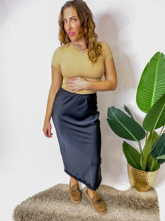 BLACK FRIDAY DEAL: The Icon Satin Skirt - Macoma Boutique200 Skirts