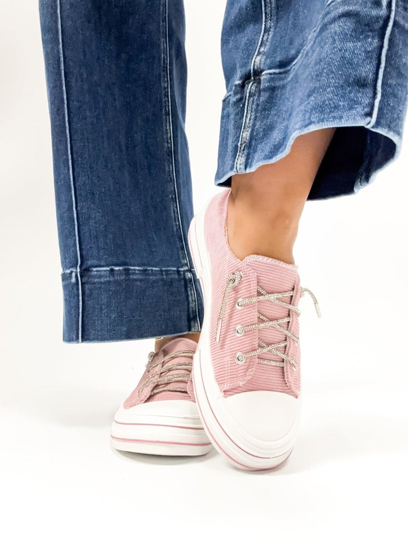 BLACK FRIDAY DEAL: Very G Blush Rose Corduroy Sneakers