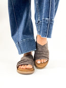 BLACK FRIDAY DEAL: Very G Charcoal Jolene Tooled Sandals - Macoma Boutique304 Sandals