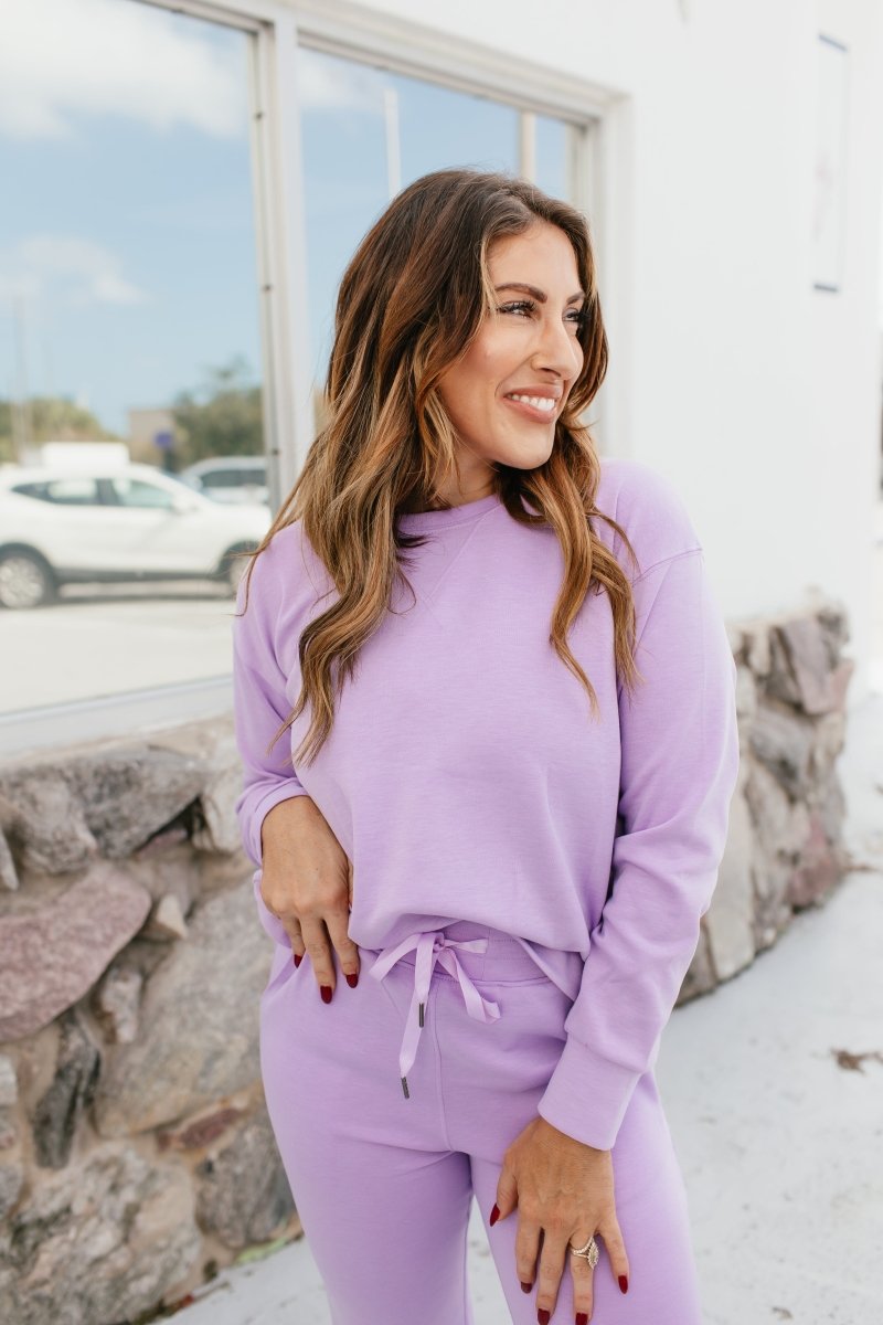 BLACK FRIDAY: Malibu Bound Set In Lilac - Reg & Curvy - Macoma Boutique290 Loungewear/Sets