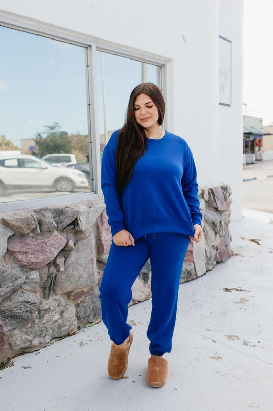 BLACK FRIDAY: Malibu Bound Set In Royal Blue - Reg & Curvy - Macoma Boutique290 Loungewear/Sets