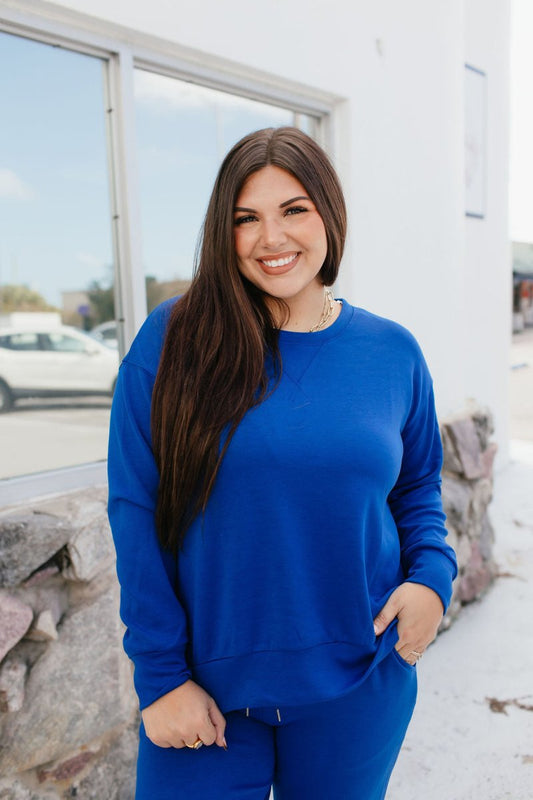 BLACK FRIDAY: Malibu Bound Set In Royal Blue - Reg & Curvy - Macoma Boutique290 Loungewear/Sets