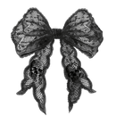 Black Lace Bow Graphic Pullover - FINAL SALE - Macoma Boutique555 Presales