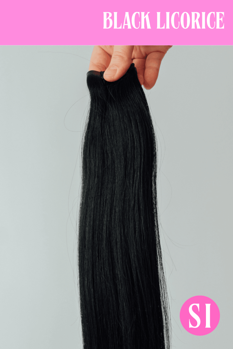 Black Licorice Hair Extensions - Macoma Boutique555 Presales