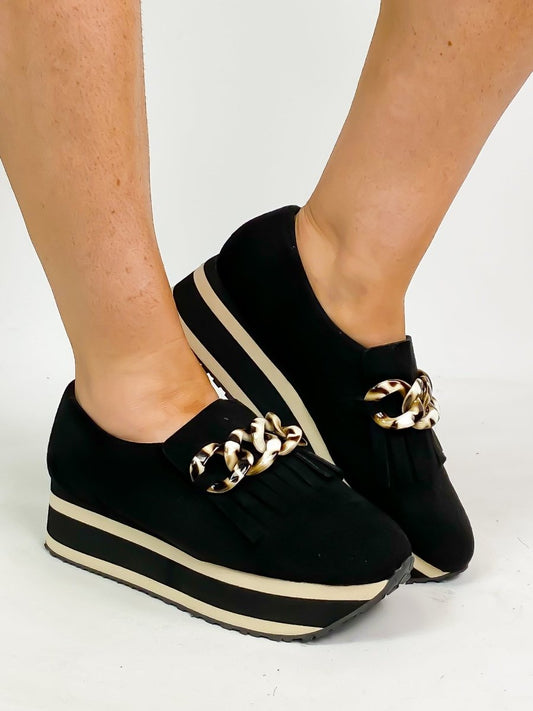 Black Suede Paloma Shoes - Macoma Boutique