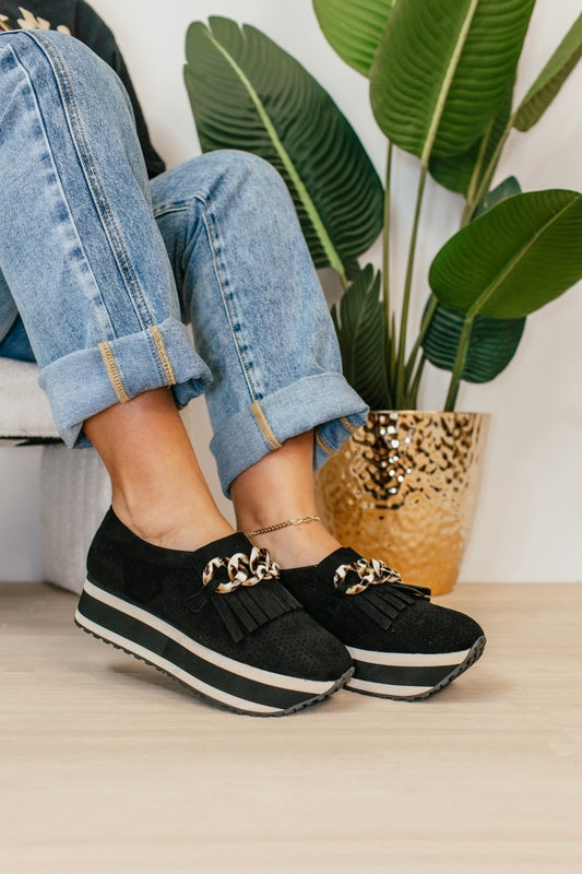 Black Suede Paloma Shoes - Macoma Boutique