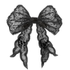 Black Lace Bow Graphic Pullover - FINAL SALE