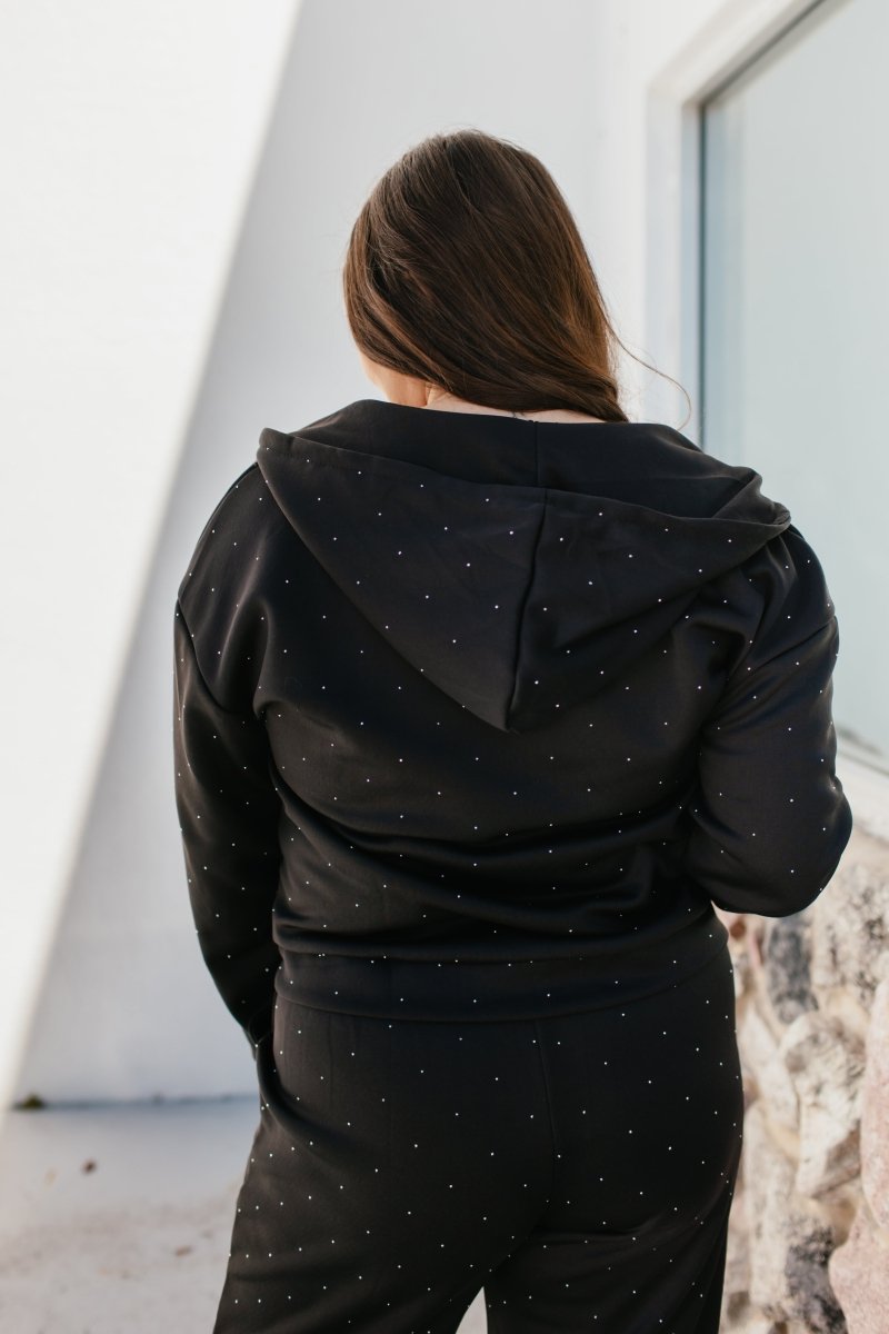 Blackout Jacket And Pants Set - Reg & Curvy - Macoma Boutique290 Loungewear/Sets