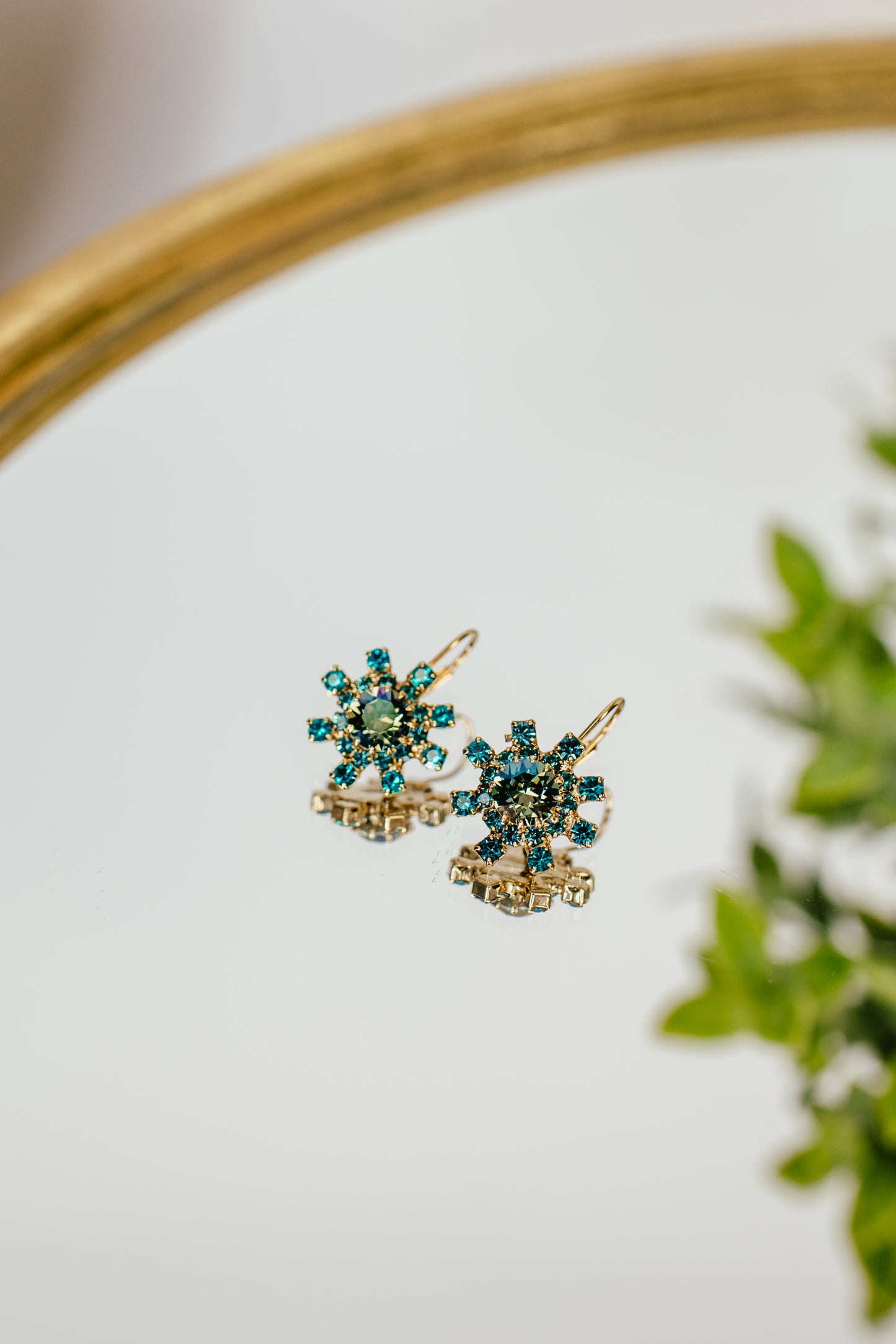 Tova Blaire Earrings in Aqua Verde - FINAL SALE