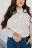 Bloom Boldly Top In Cream - Macoma Boutique120 Long Sleeve