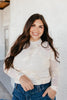 Bloom Boldly Top In Cream - Macoma Boutique120 Long Sleeve
