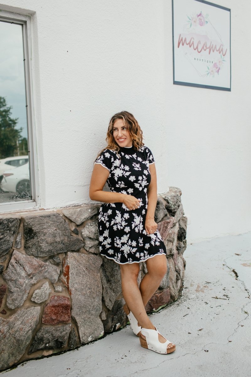 Bloom Fit & Flare Dress - Macoma Boutique250 Dresses