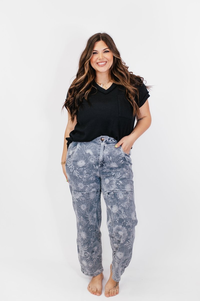 Bloomline Barrel Jeans - FINAL SALE - Macoma Boutique170 Denim