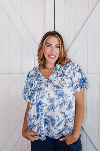 Blue For You Top - Reg/Curvy- FINAL SALE