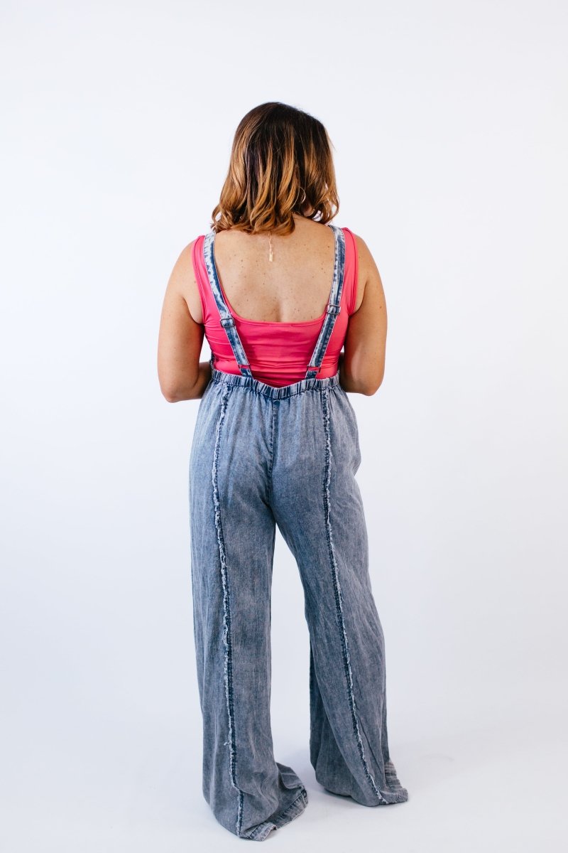 Blue Haze Overalls - Reg/Curvy - FINAL SALE - Macoma Boutique260 Jumpsuits/Rompers/Overalls