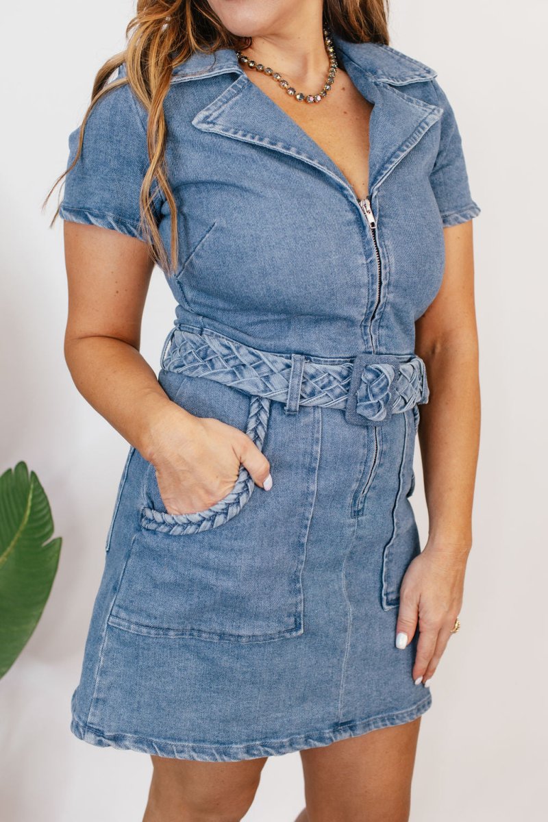 Blue Jean Beauty Dress - Macoma Boutique250 Dresses