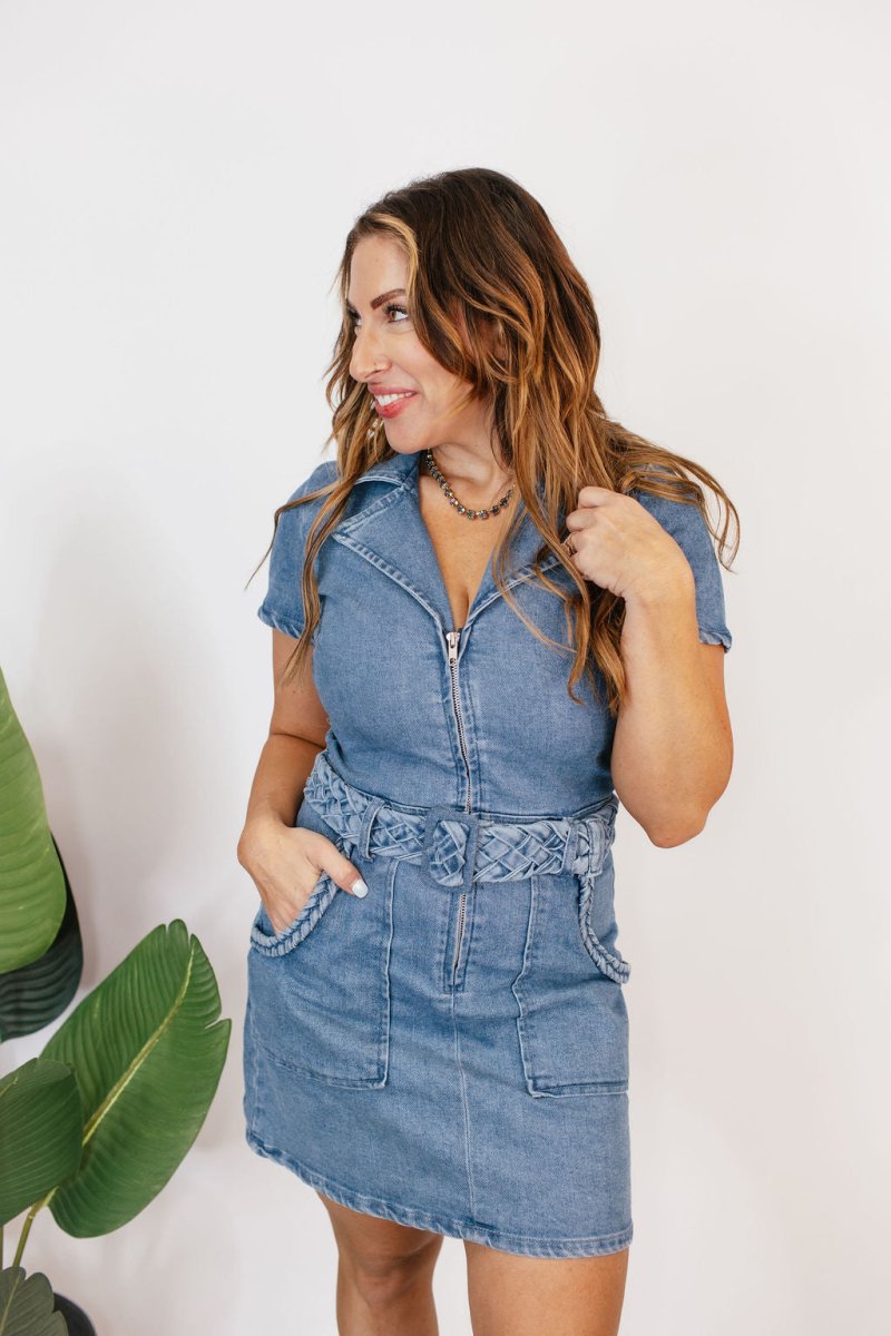 Blue Jean Beauty Dress-FINAL SALE