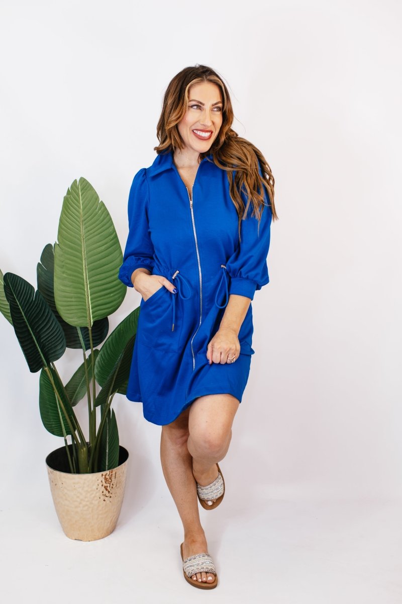 BLACK FRIDAY DEAL:Blue Streak Dress- FINAL SALE