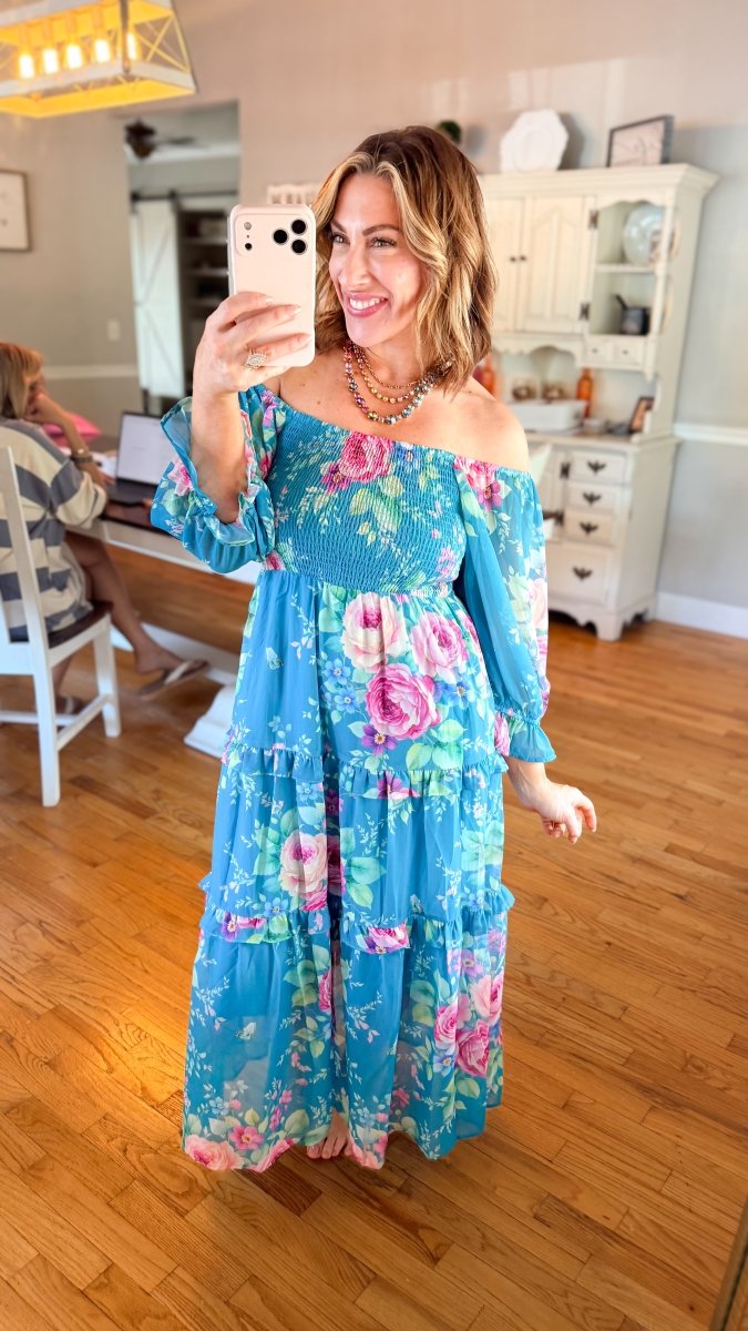 Bluebell Smocked Dress - Reg & Curvy - Macoma Boutique250 Dresses
