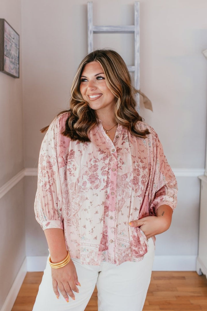 Blush Beauty Top - Macoma Boutique120 Long Sleeve