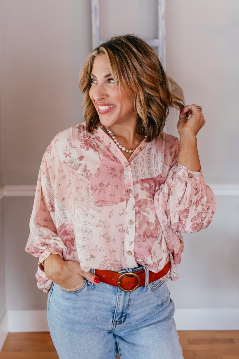 Blush Beauty Top - Macoma Boutique120 Long Sleeve