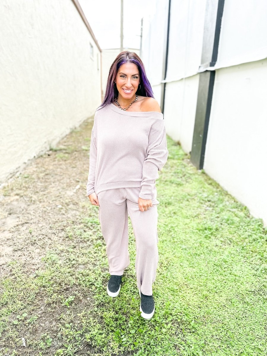 Boat Neck Corded Pullover - Reg/Curvy - FINAL SALE - Macoma Boutique130 Sweaters