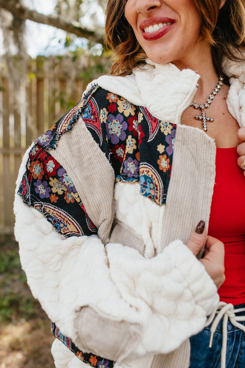 Boho Bold Quilted Jacket - Macoma Boutique240 Jackets/Blazers
