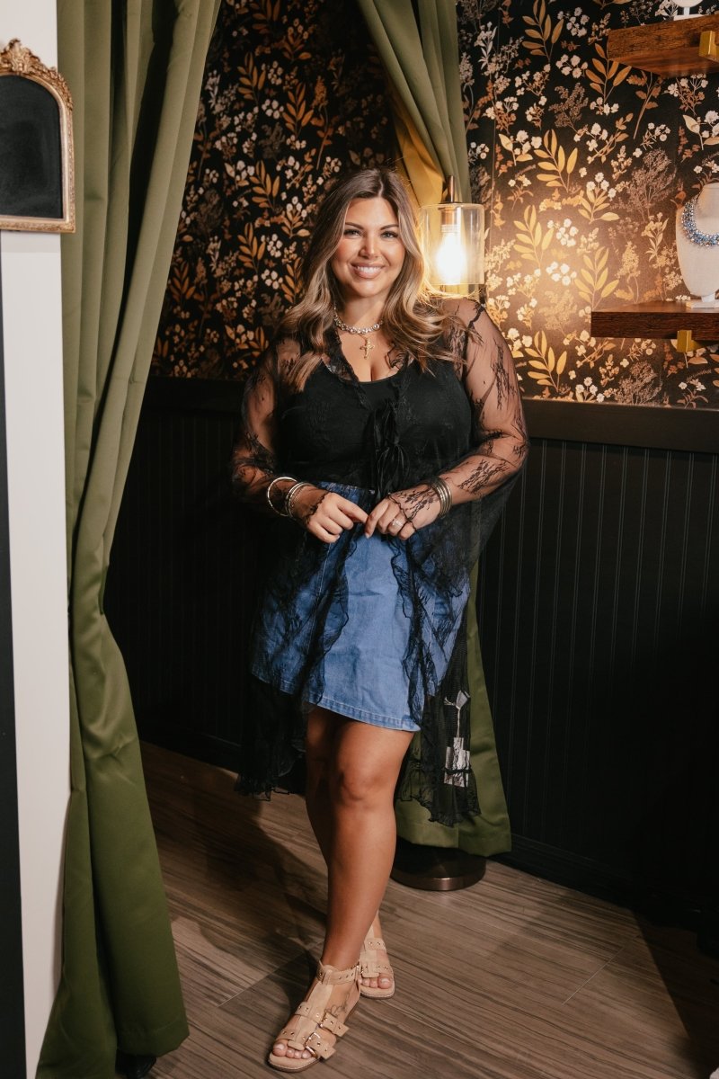 Boho Darling Kimono In Black - Reg & Curvy - Macoma Boutique220 Cardigans/Kimonos