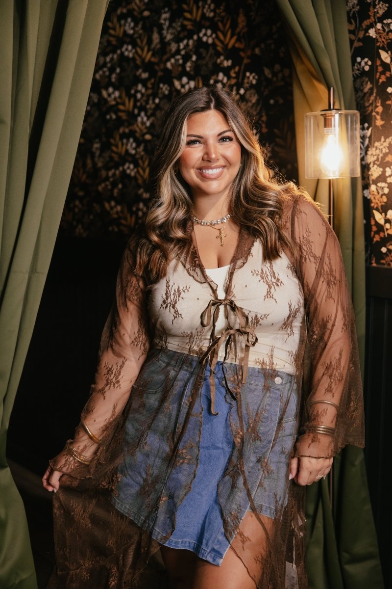 Boho Darling Kimono In Brown - Reg & Curvy - Macoma Boutique220 Cardigans/Kimonos