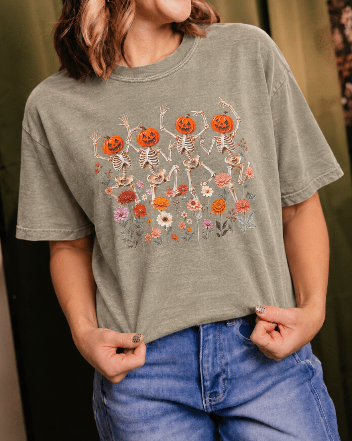 Boho Skeletons Graphic Tee - FINAL SALE - Macoma Boutique555 Presales