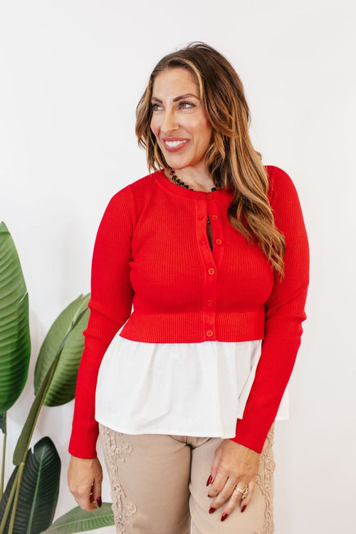 Bold & Layered Top - Macoma Boutique120 Long Sleeve