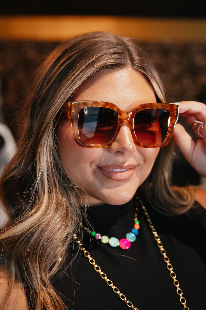 Bon Chic Sunglasses In Light Tortoise - Macoma Boutique310 Accessories/Jewelry