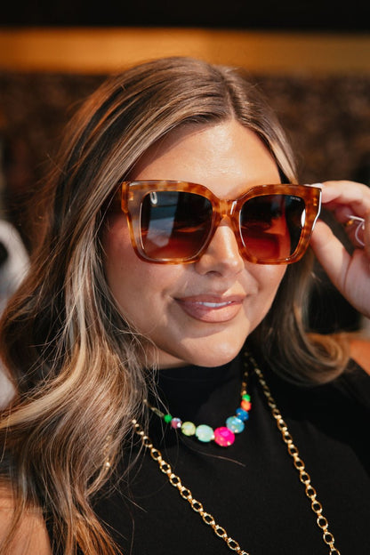 Bon Chic Sunglasses In Light Tortoise - Macoma Boutique310 Accessories/Jewelry