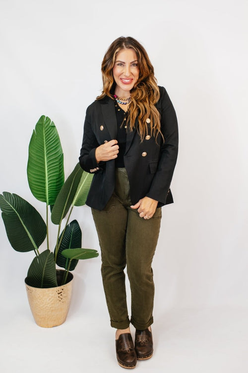 Boss Babe Blazer in Black - Macoma Boutique240 Jackets/Blazers