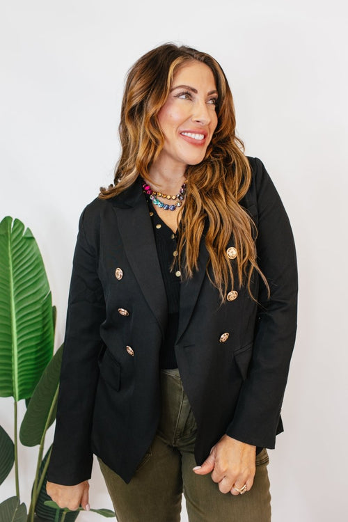 Boss Babe Blazer in Black - Macoma Boutique240 Jackets/Blazers