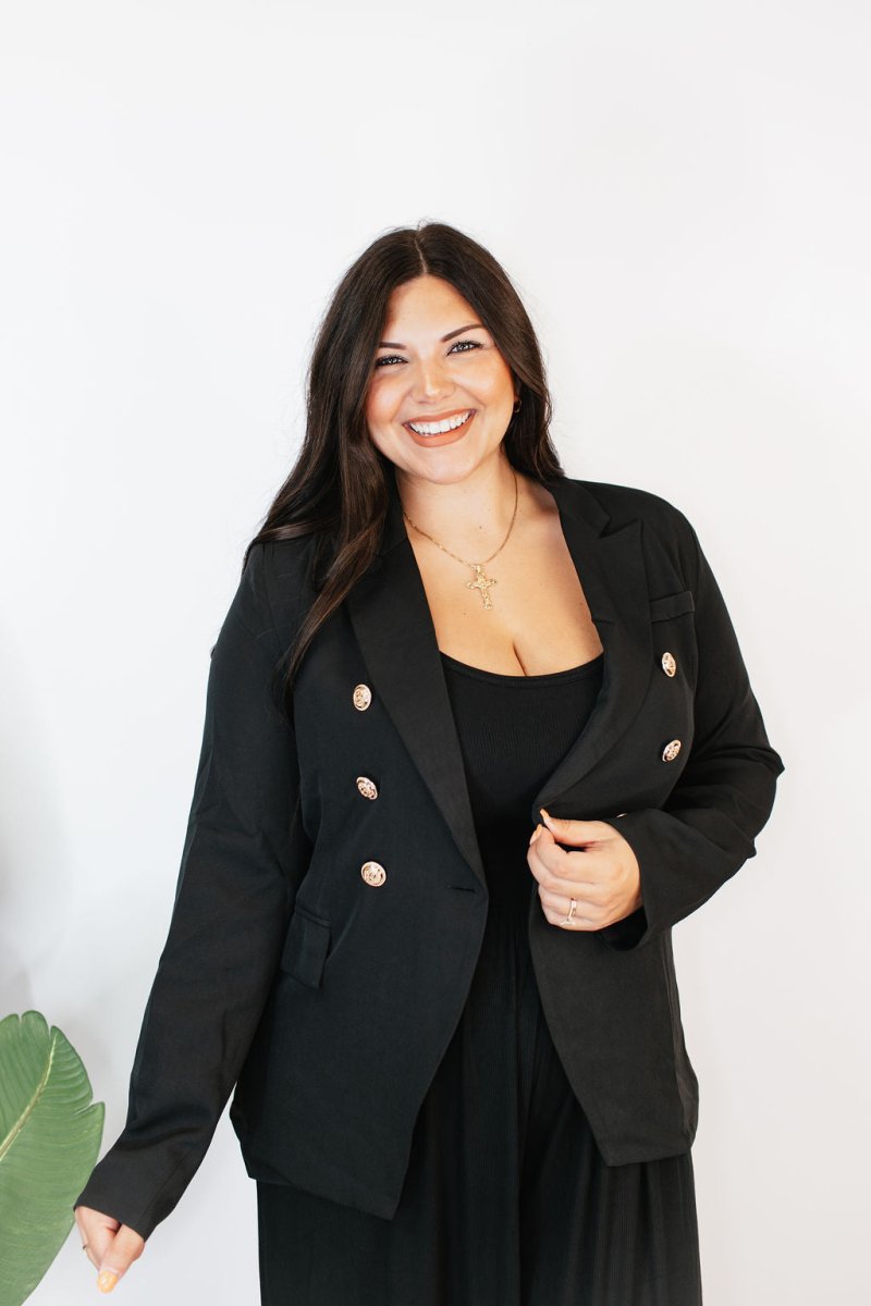 Boss Babe Blazer in Black - Macoma Boutique240 Jackets/Blazers