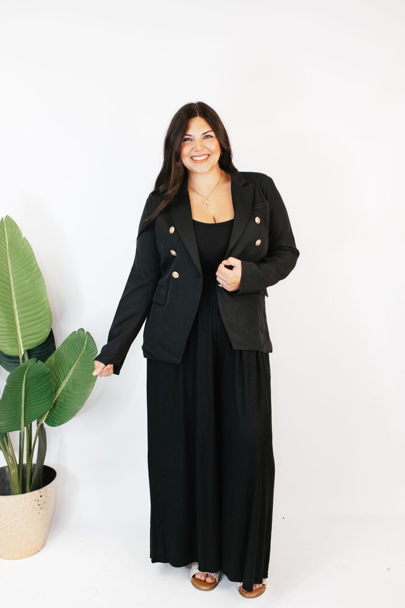 Boss Babe Blazer in Black - Macoma Boutique240 Jackets/Blazers