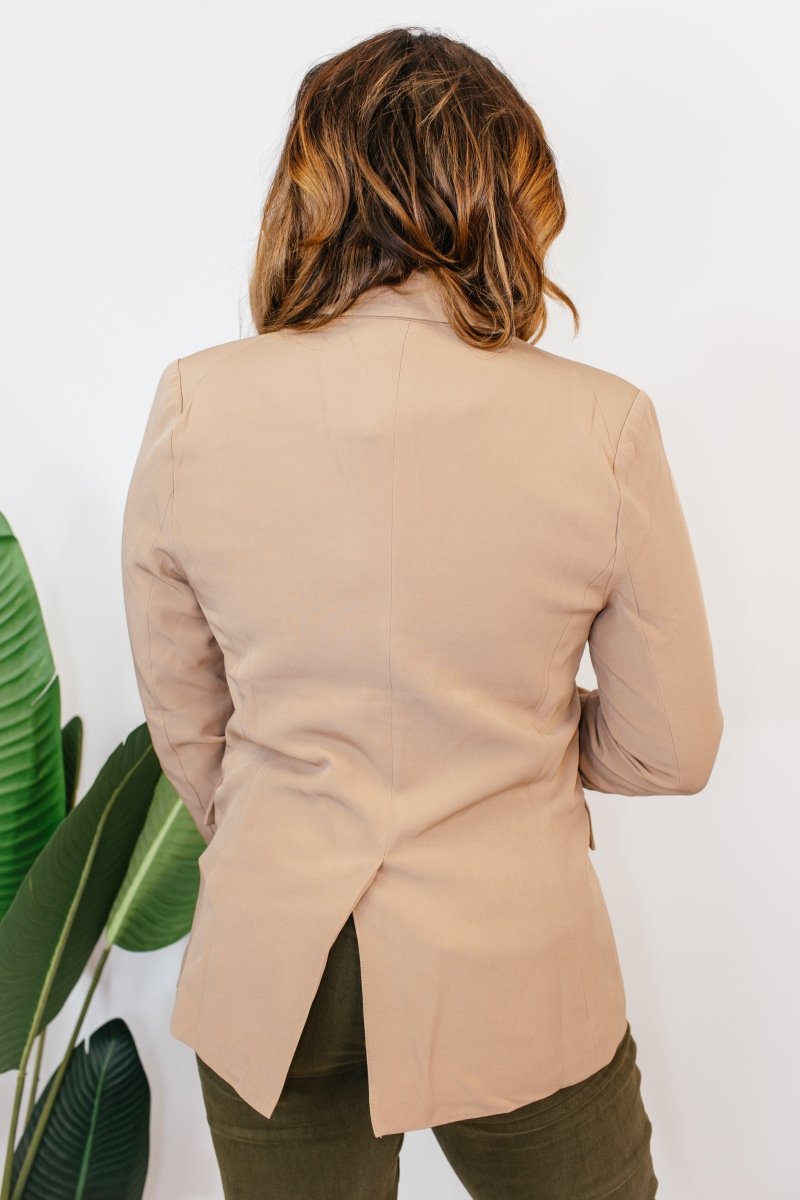 Boss Babe Blazer in Coco - Macoma Boutique240 Jackets/Blazers