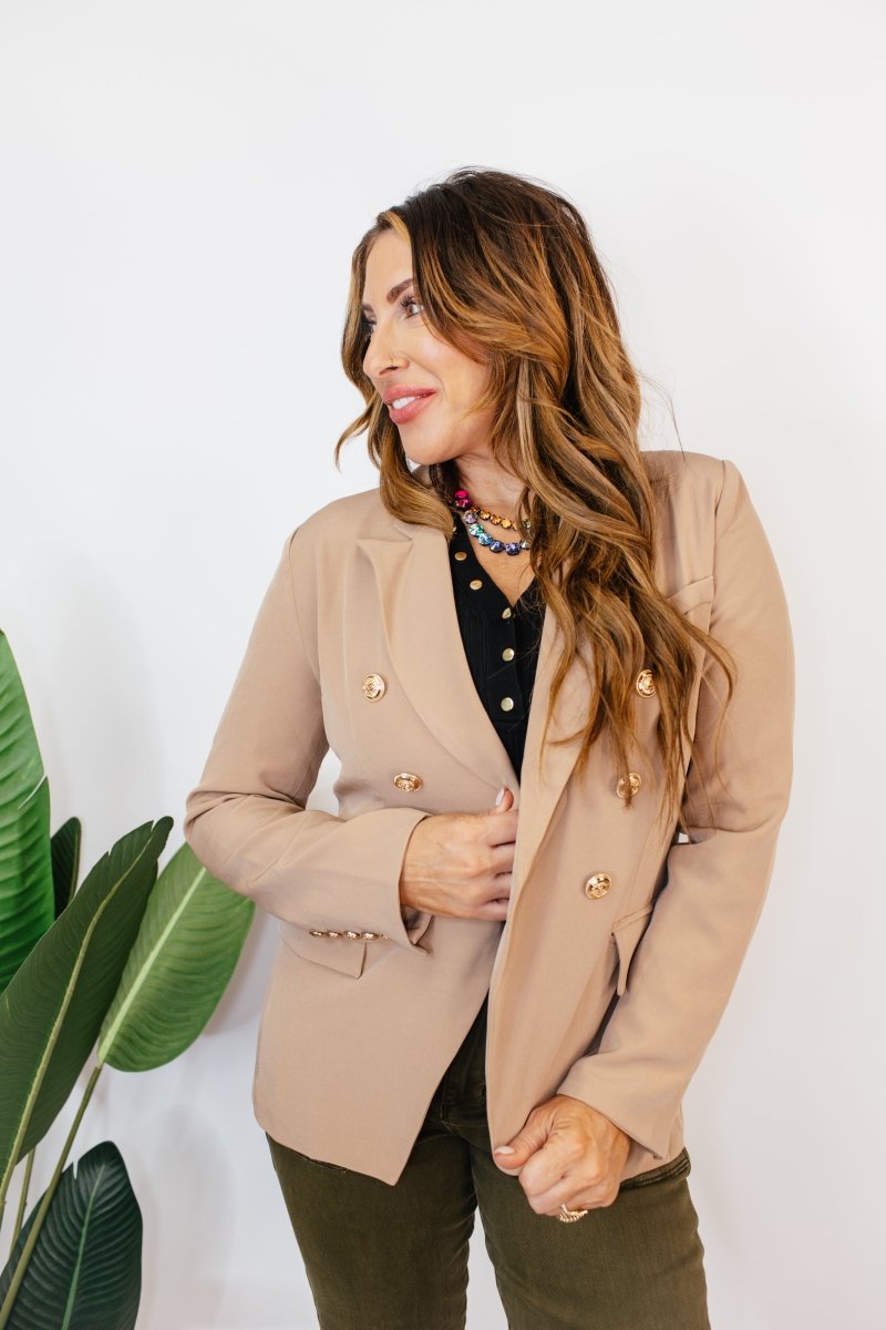 Boss Babe Blazer in Coco - Macoma Boutique240 Jackets/Blazers