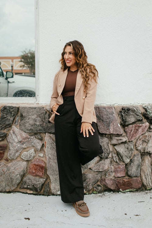 Boss Babe Blazer in Coco - Macoma Boutique240 Jackets/Blazers