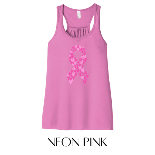 Breast Cancer Ribbon Graphic Tank Top - FINAL SALE - Macoma Boutique555 Presales