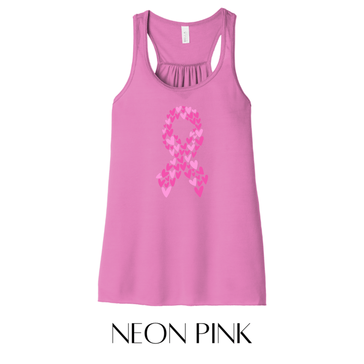Breast Cancer Ribbon Graphic Tank Top - FINAL SALE - Macoma Boutique555 Presales