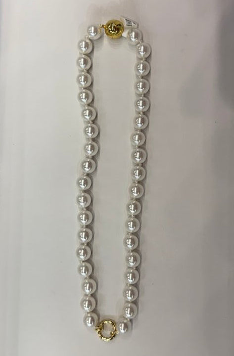 Bright Idea 10MM Necklace in Pearl - Macoma Boutique315 Jewelry
