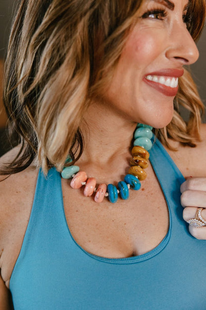 Bright Side Necklace In Seaside Fiesta - Macoma Boutique315 Jewelry
