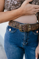 Brown Belt - Macoma Boutique310 Accessories/Jewelry