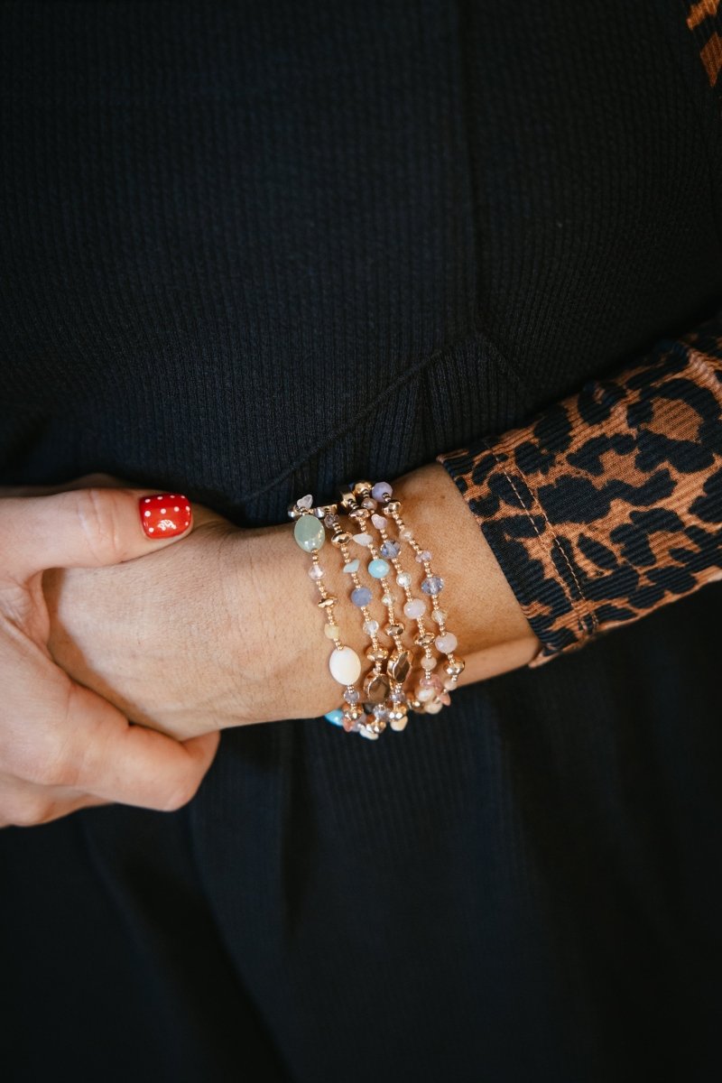 Brunch Babe Bracelets In Pastels - Macoma Boutique315 Jewelry