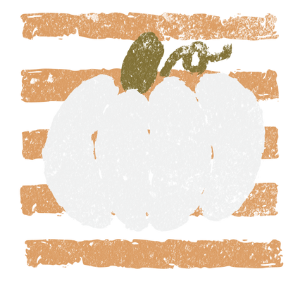 Brushed Pumpkin Graphic Long Sleeve Tee - FINAL SALE