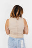 Button Down Vest in Latte - Reg/Curvy - FINAL SALE - Macoma Boutique110 Tanks